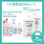 醫強 派頓 唐鑫 克司博 75% 酒精液 500ML 醫強 1L 按壓【大生醫妍】酒精 可加購噴頭