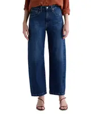Ag Hattie High Rise Cropped Barrel Jeans in Vp Dynasty