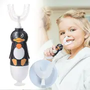 2-12 Years Kids Electric Toothbrush U-shaped Duckling Silicone Teeth Brush Gifts 6-12 Years