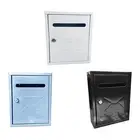 Locking Wall Mailbox Outdoor Mail Box Multipurpose Weatherproof for Mailings