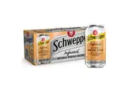 Schweppes Infused Natural Mineral Water Blood Orange & Mango 375ml X10 Pack