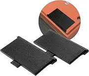 SplashNColor Black Replacement Battery Lid Cover for Nintendo Vertical Multi Screen Series Consoles - Durable ABS Material for Secure Fit - Compatible with Game and Watch Systems - Black (2 Pack)