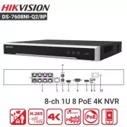 Hikvision DS-7608NI-Q2/8P 8CH POE 8MP 4K NVR Video Recorder Embedded Plug & Play