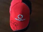 JENSON BUTTON SIGNED VODAFONE McLAREN MERCEDES PERSONAL CAP 2011