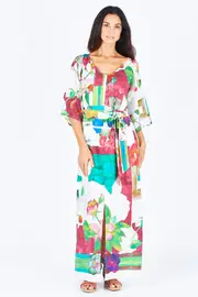 Dominika Kimono Sleeve Tencel Maxi Dress--THOU-WSD4168