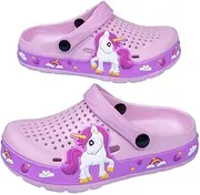 [Lonthanly] Toddler Boys Girls Buckle Sandals Comfort Close Toe Sandal,Slipper for Kid with Adjustable Heel strap