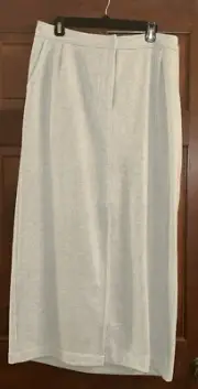 Anthropologie sweatshirt maxi skirt with front slit