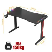 Advwin Gaming Desk 6 Color LED Light