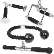 Premium Triceps Pull Down Attachment for Home Gym - Alloy Steel Durable Set