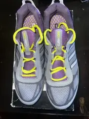 2012 Adidas Climacool Womens Size 8.5 Gray/yellow/Purple Athletic Running Shoes