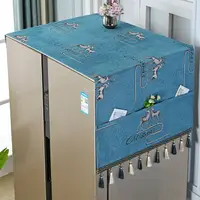 在飛比找樂天市場購物網優惠-冰箱防塵套 冰箱蓋布 冰箱罩 冰箱蓋布頂防塵罩雙開門單開門保