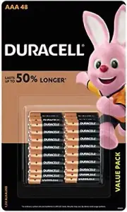 Duracell Coppertop AAA Batteries pack of 48-Clearance