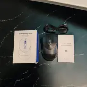 Back Lit USB Wireless Rechargable Optical Mouse Black/ Gray Model YC-JY201