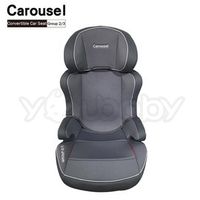 西班牙 Carousel 3-12歲成長型汽座/汽車安全座椅/輔助墊 -金屬灰