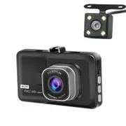 1080p Hd 3.0 Wide-angle Driving Recorder with Reversing Image