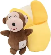 Garende Squeaky Dog Toy Gift Funny Training Soft Banana Monkey Plush Toy