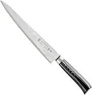 SAN Kyoto Mikarta Stainless Steel Sujihiki Slicer Knife, 9.5-Inch