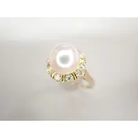 在飛比找蝦皮購物優惠-Mikimoto 戒指 珍珠 18k mercari 日本直