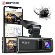 Rear Car DVR Dash Camera WiFi Video Recorder REDTIGER 4K Dash Cam Front