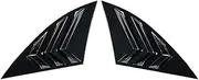 Compatible For Benz GLC Class X253 GLC200 GLC260 GLC300 2015-2022 Car Accessories Rear Window Triangle Shutters Louver Trim Cover(Gloss Black)