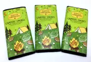 3 Pk SEATTLE CHOCOLATE CAMPERS' S'MORES MILK CHOCOLATE BAR W/GRAHAM CRACKERS