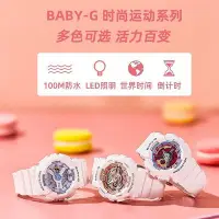 在飛比找Yahoo!奇摩拍賣優惠-專櫃正品【現貨】Casio卡西歐baby-g白金白彩虹哆啦A