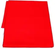 ASHIRWAD Yellow and Red Colour Cotton Cloth for Puja Hindu Pooja God Aasan, Coconet, Statue Shankh Wrap, Red, 1 Yard