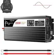 Inverter 48V DC to AC 240v Pure sine Wave 2000w Solar Power Inverter for Camping Boat (DC48V (Range 40V-60V) 2000W)