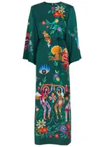 Alemais Agatha Printed Silk-satin Maxi Dress - Multicoloured - 10 (UK10 / S) 10 (UK10 / S)