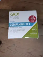 NEW Accuquilt GO! Cube 6" Companion Set Angles #55788 Sealed Quilting Pattern