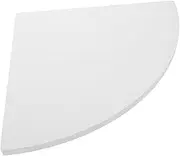 Luxshiny Corner Shelf for Wall Floating Corner Shelf Wall-Mounted Storage Rack Bathroom Accessory White
