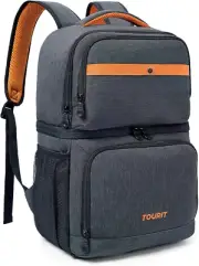 Backpack Cooler with Double Decks, Insulated Cooler Bag for Lunch,Waterproof ...