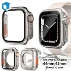 Fr Apple Watch Series 9 8 7 6 5 4 SE SE2 Tempered Glass Screen Protector PC Case