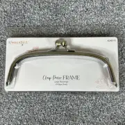 Metal Curved Lg Rectangle Vintage Brass Purse Frame Kiss Lock Clasp Bag Making