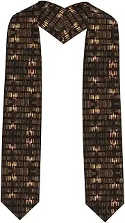 [EdWal] Book Room Mysterious Library print Graduation Stole and Sash Class for Unisex Adult Honor Stole Honor Stole of 2025