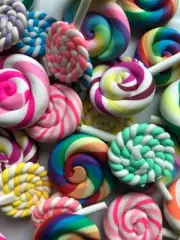 15 Random Lollipop Charms, Perfect for Slime Making DIY Fast FREE SHIPPING