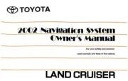 2002 Toyota Land Cruiser Navigation System Owners Manual