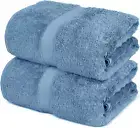 Towel Bazaar Premium Turkish Cotton Super Soft and Absorbent Towels 2-Piece Bath