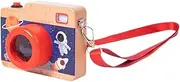 JUMPLAWN Educational Wooden Camera Toy Kaleidoscope Boys and Girls Party Plaything Bright Colors Stimulate Imagination Develop Observation Skills