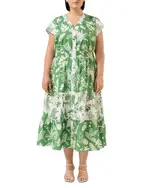 Estelle Plus Amazonia Tiered Dress