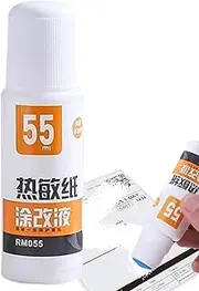 Thermal Paper Correction Fluid,55ml Thermal Sensitive Paper Eliminator Liquid | Portable Handwriting Elimination Fluid for Boys Girls Teens Youth Women