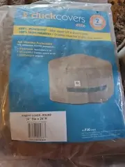 Duck Covers Elite Water-Resistant 36 Inch Fire Pit Cover Cappuccino Color
