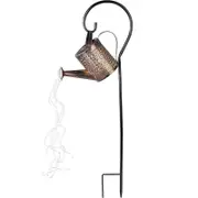Solar Led Watering Can String Light Outdoor Garden Art Waterfall Lamp Decoration