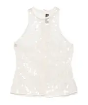 Sequined vest 8 White