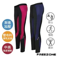 在飛比找momo購物網優惠-【FREEZONE】機能運動壓力長褲 FZ300型-可選男女