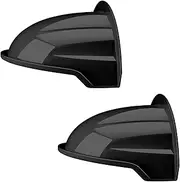 OWOKISO Universal Security Camera Sun Rain Cover Shield - Weatherproof Protective Roof for Dome/Bullet Outdoor Cameras (Black, Large, 2Pack)