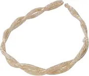 [HarmonyCrafts] One Piece Fashionable Tortoise Shell Headband Sharks Tooth Plastic Wide Edge Headband Women French Headband for Women Men Girls