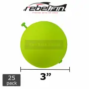 3" inch Foam Snap-On Fishing Bobbers - YELLOW - 25-Count