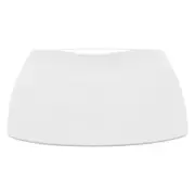G.E.T. PA1101912812 Corona Asia Bright White Porcelain 10.6" Square Plate- 1 Doz