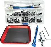 Wltoys Screw Kit Parts with Repair Plate,wltoys Replacement Parts for Wltoys 144001 Screw Set,WLtoys 144001 1/14 Screw,124019 124018 124017 124016 144010 144002 RC Car Parts,
